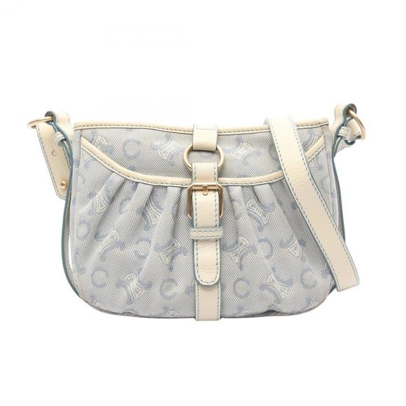 CELINE White Leather Shoulder Bag - Picture 1 of 15